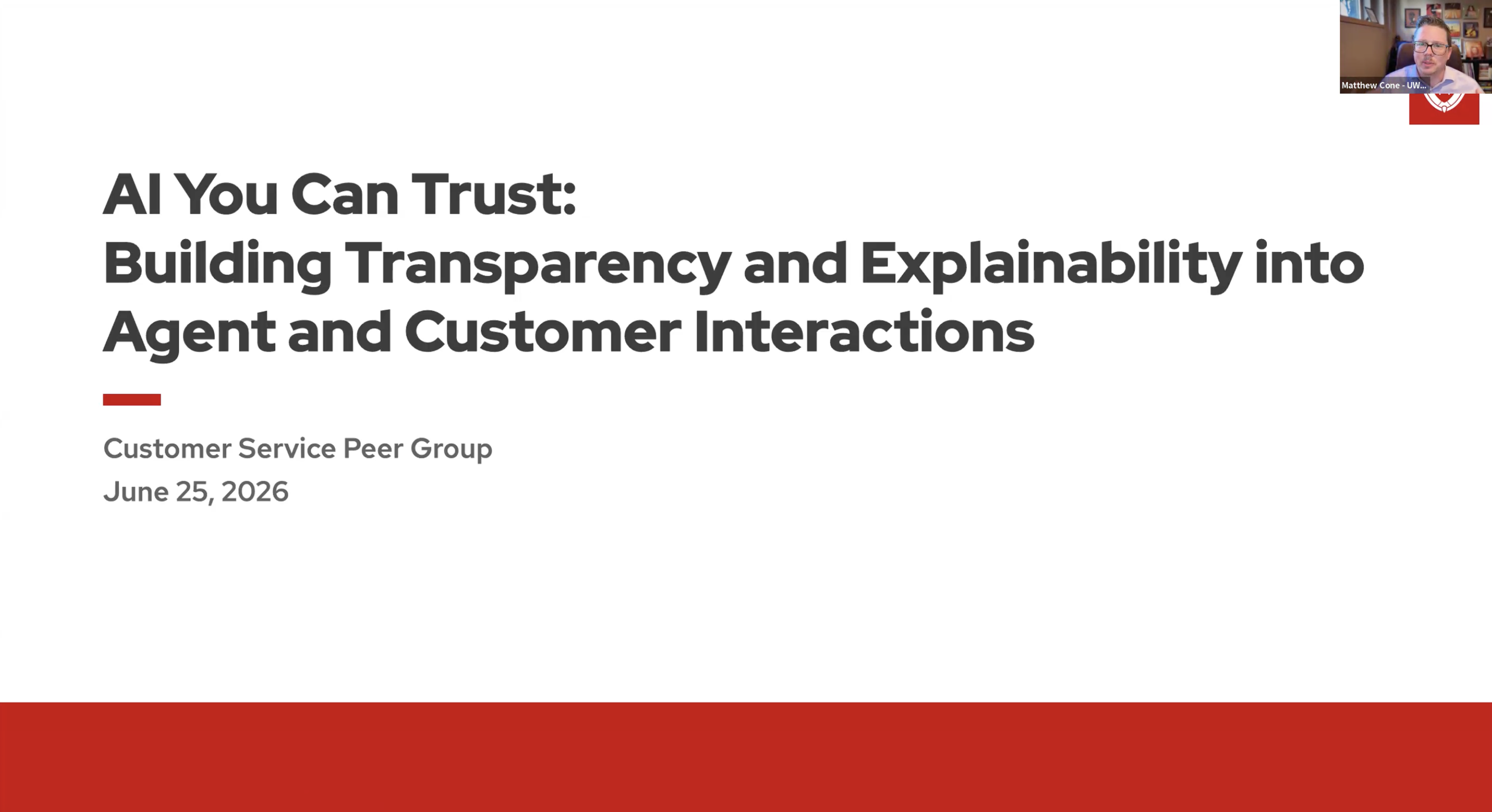 Al You Can Trust: Building Transparency and Explainability into Agent and Customer Interactions thumbnail